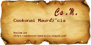 Csokonai Maurícia névjegykártya